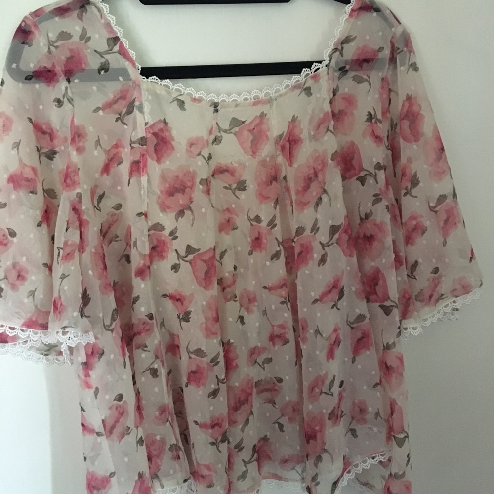 Stay Sweet Floral Crochet Top